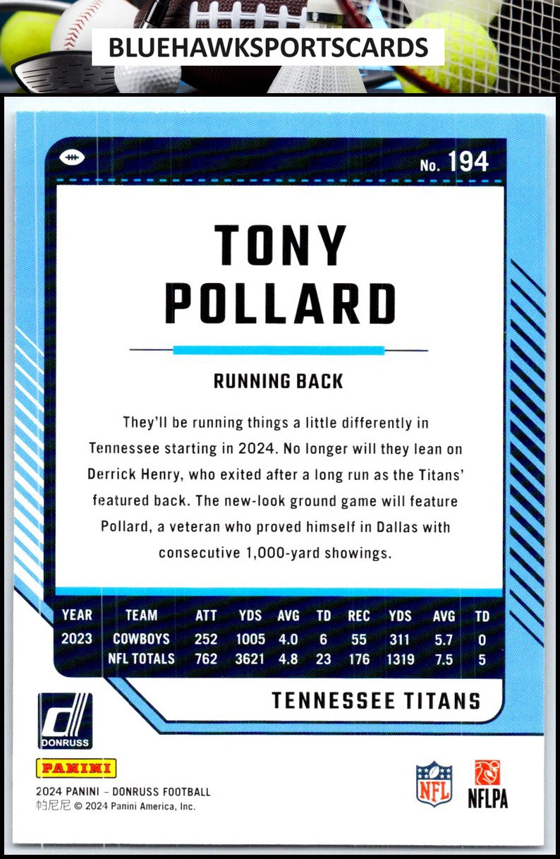 2024 Donruss #194 Tony Pollard