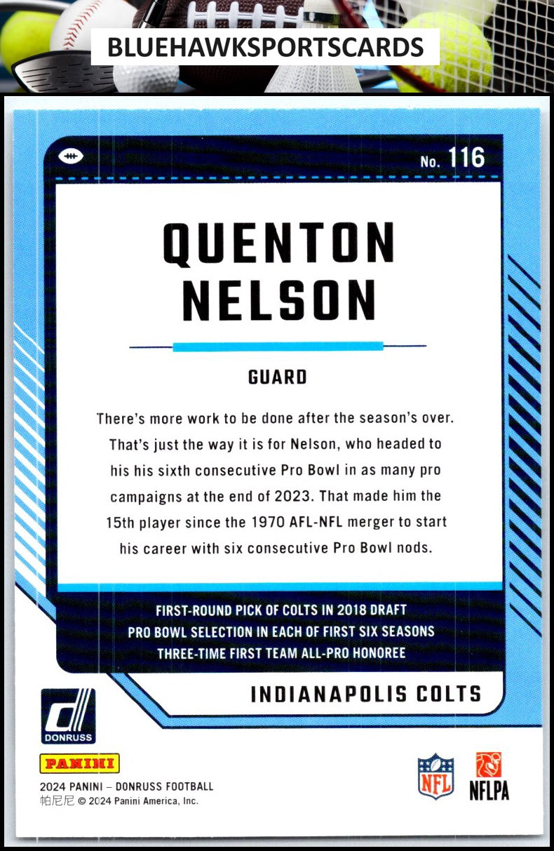 2024 Donruss #116 Quenton Nelson