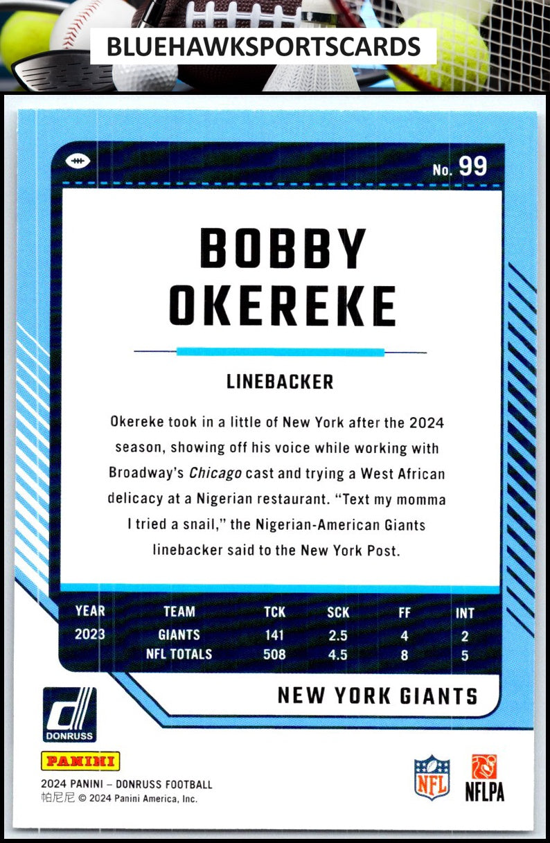 2024 Donruss #99 Bobby Okereke