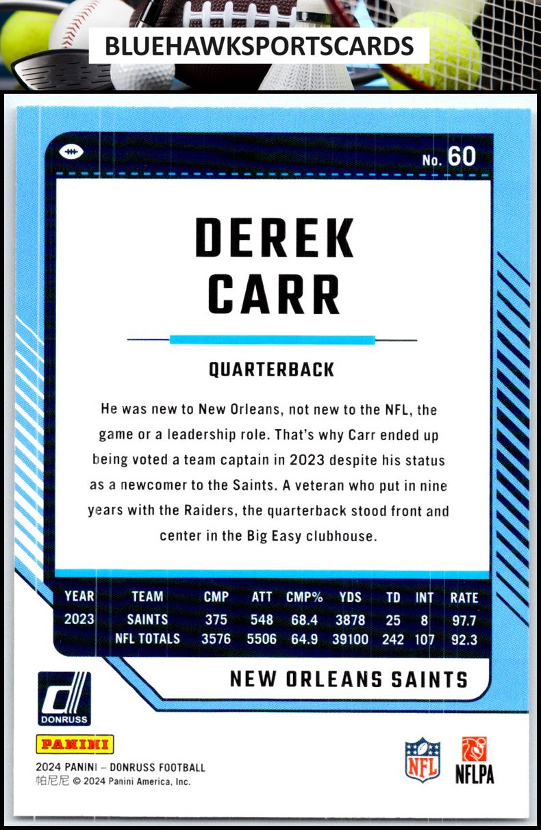 2024 Donruss #60 Derek Carr