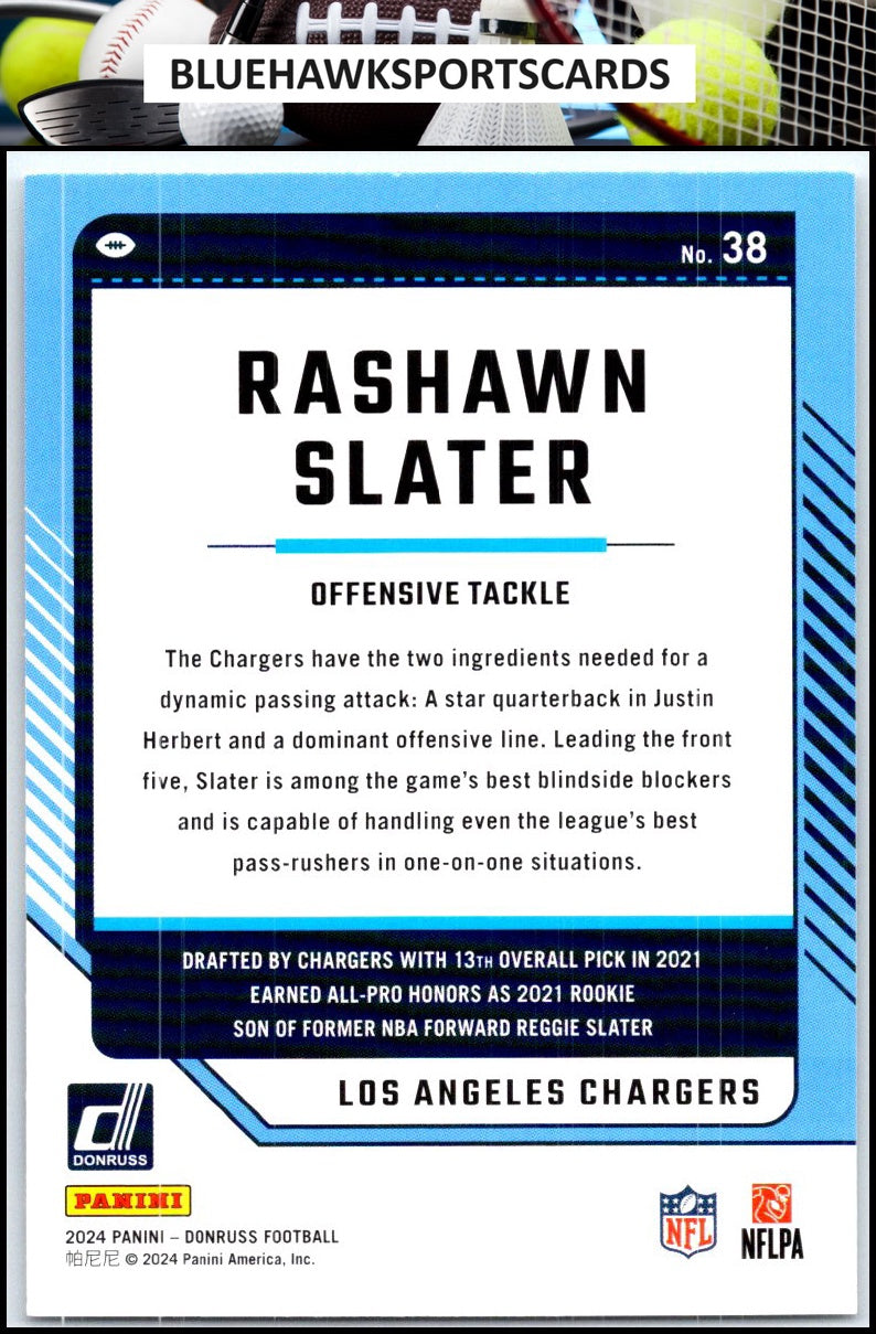 2024 Donruss #38 Rashawn Slater