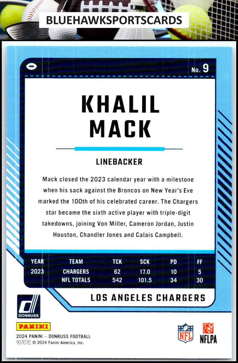 2024 Donruss #9 Khalil Mack