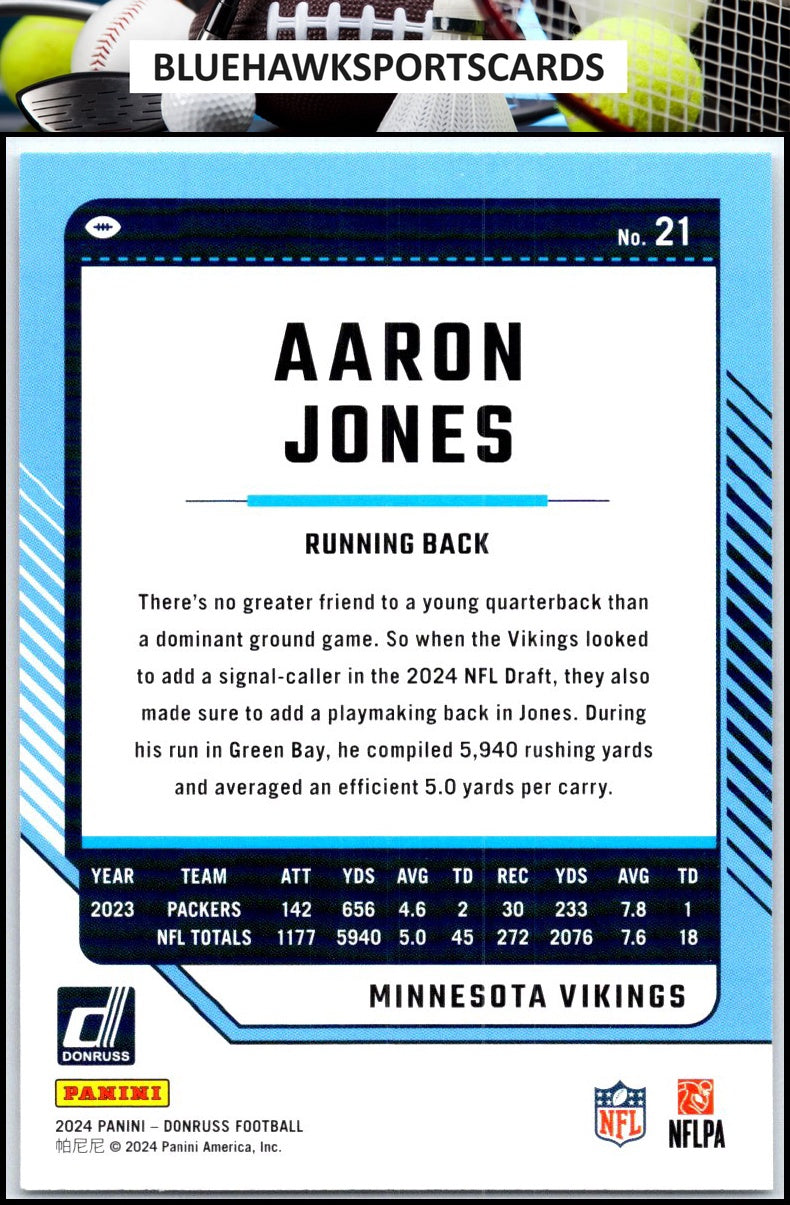 2024 Donruss #21 Aaron Jones