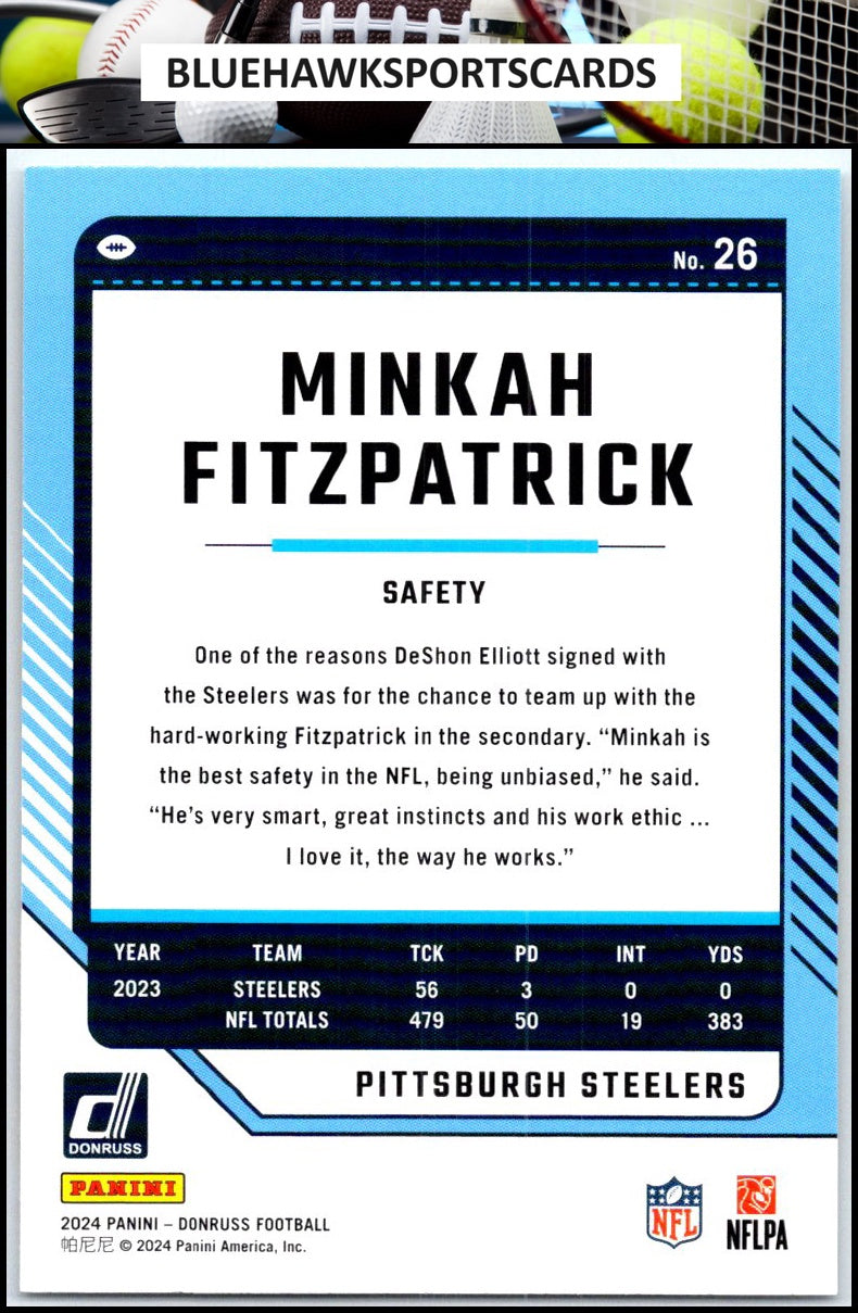 2024 Donruss #26 Minkah Fitzpatrick