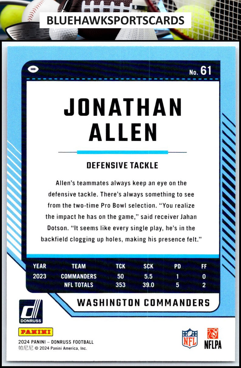 2024 Donruss #61 Jonathan Allen