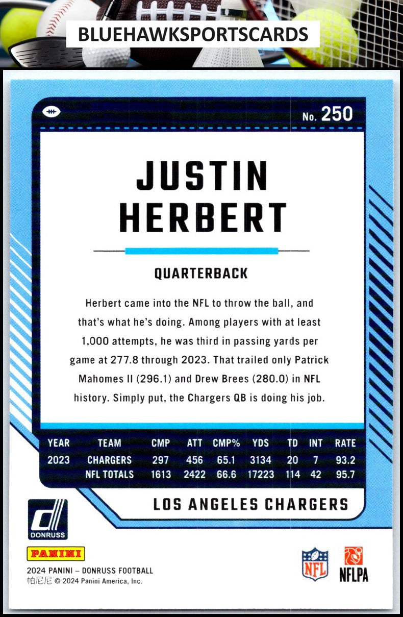 2024 Donruss #250 Justin Herbert