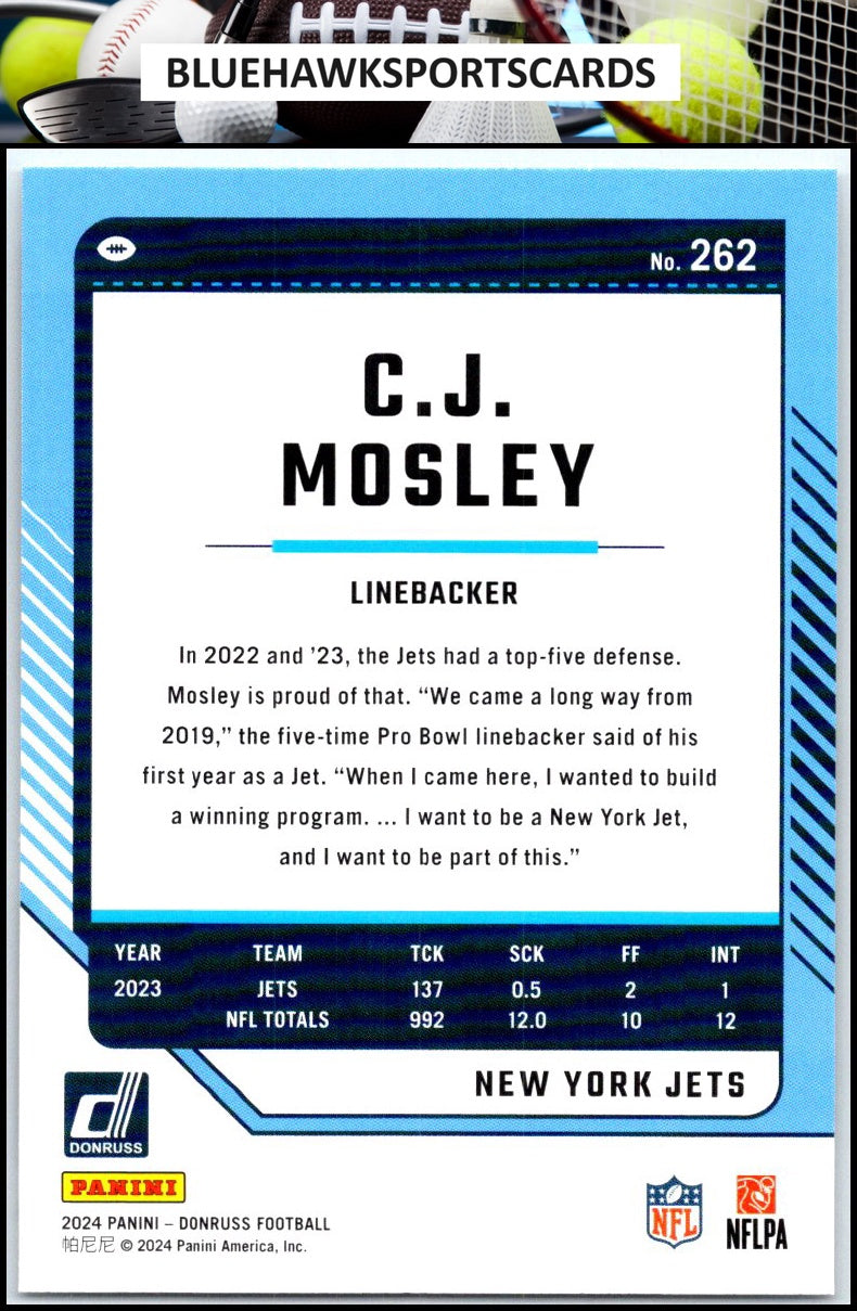 2024 Donruss #262 C.J. Mosley