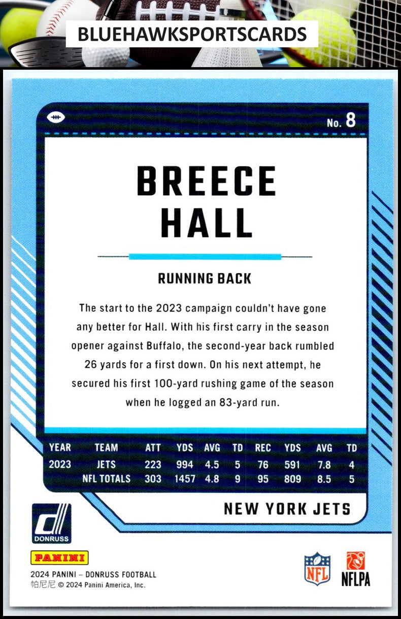 2024 Donruss #8 Breece Hall