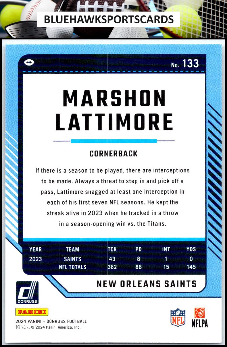2024 Donruss #133 Marshon Lattimore
