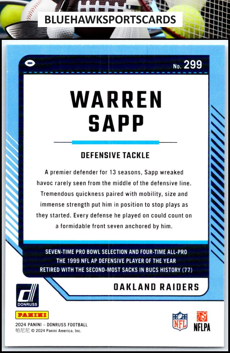 2024 Donruss #299 Warren Sapp
