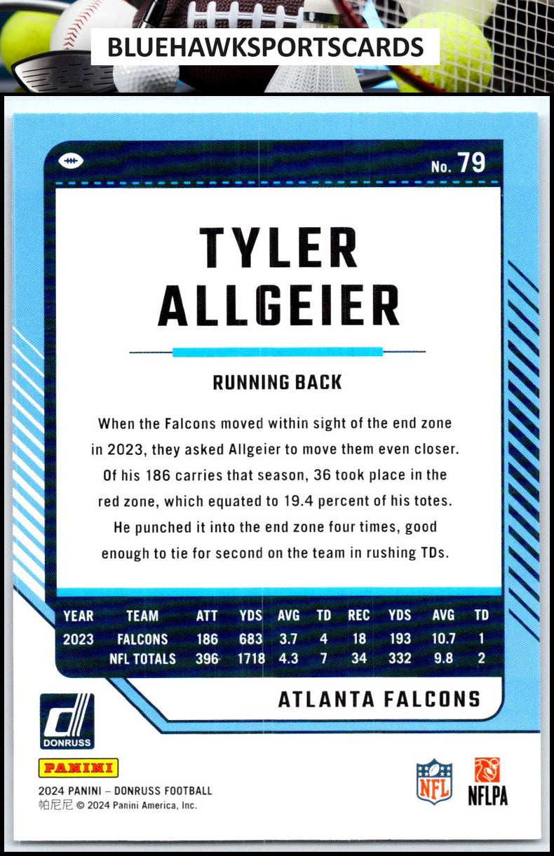 2024 Donruss #79 Tyler Allgeier
