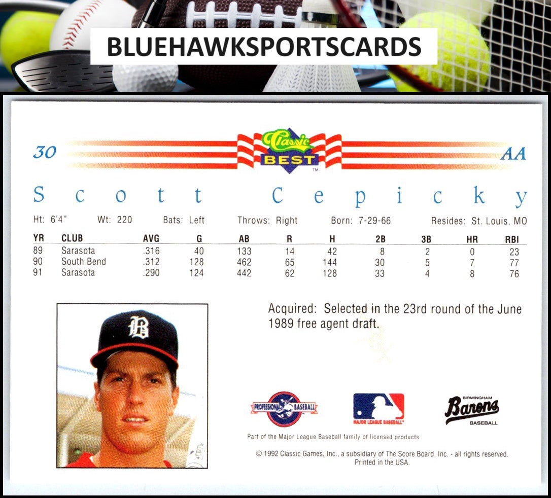 1992 Classic Best #30 Scott Cepicky