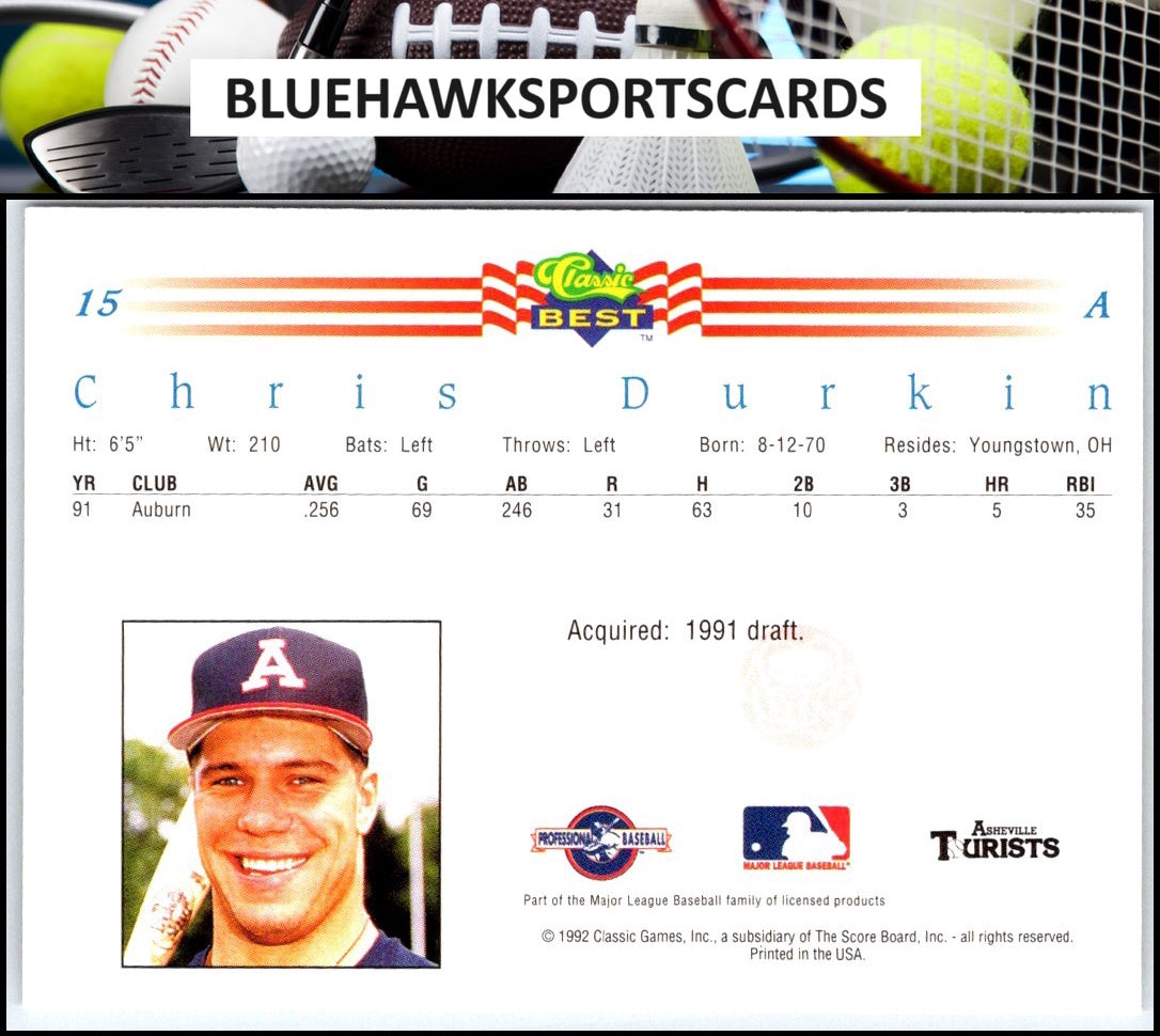 1992 Classic Best #15 Chris Durkin