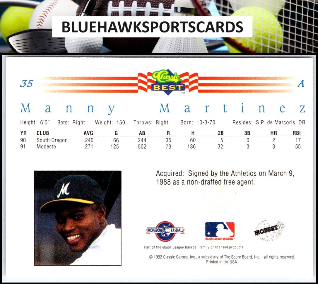 1992 Classic Best #35 Manny Martinez