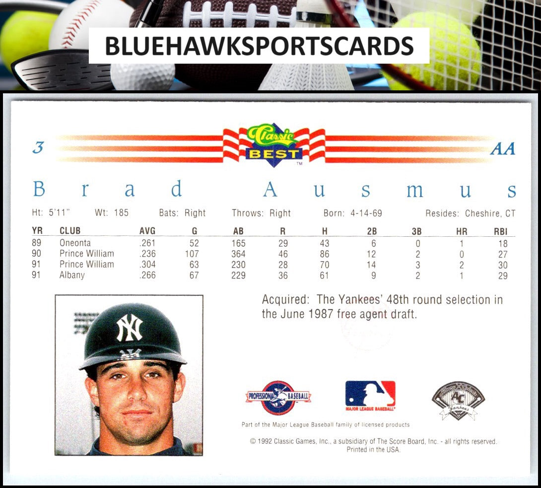 1992 Classic Best #3 Brad Ausmus