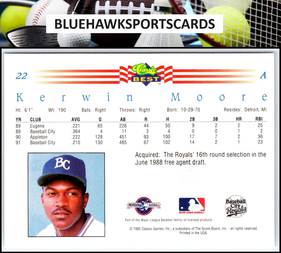 1992 Classic Best #22 Kerwin Moore