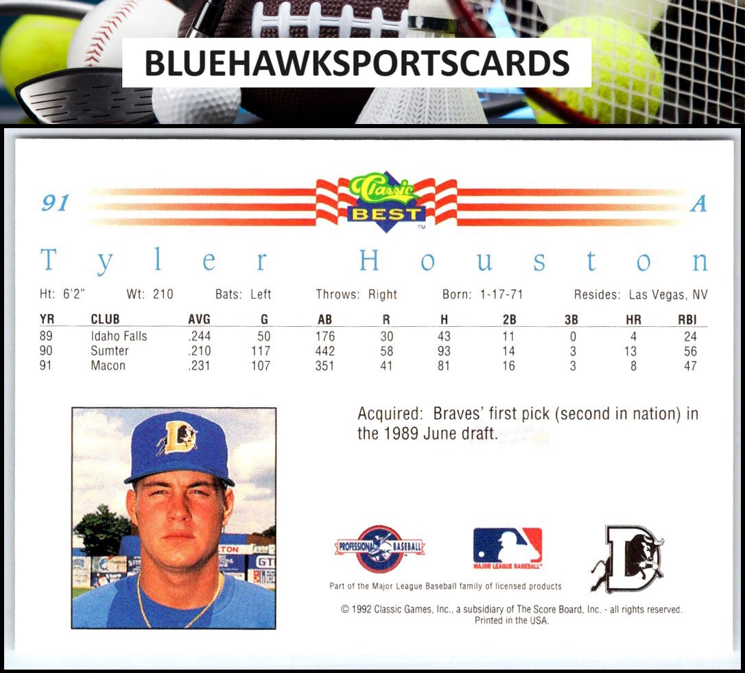 1992 Classic Best #91 Tyler Houston