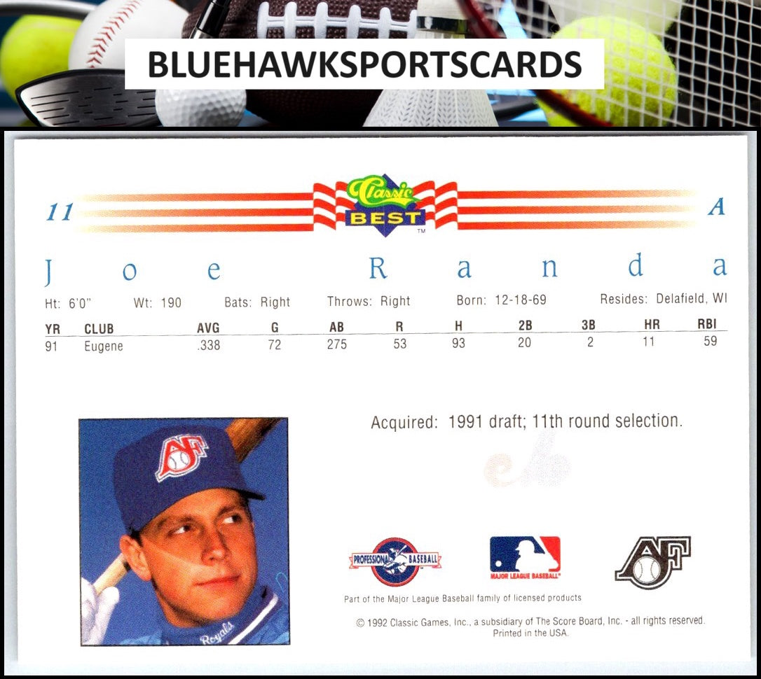 1992 Classic Best #11 Joe Randa