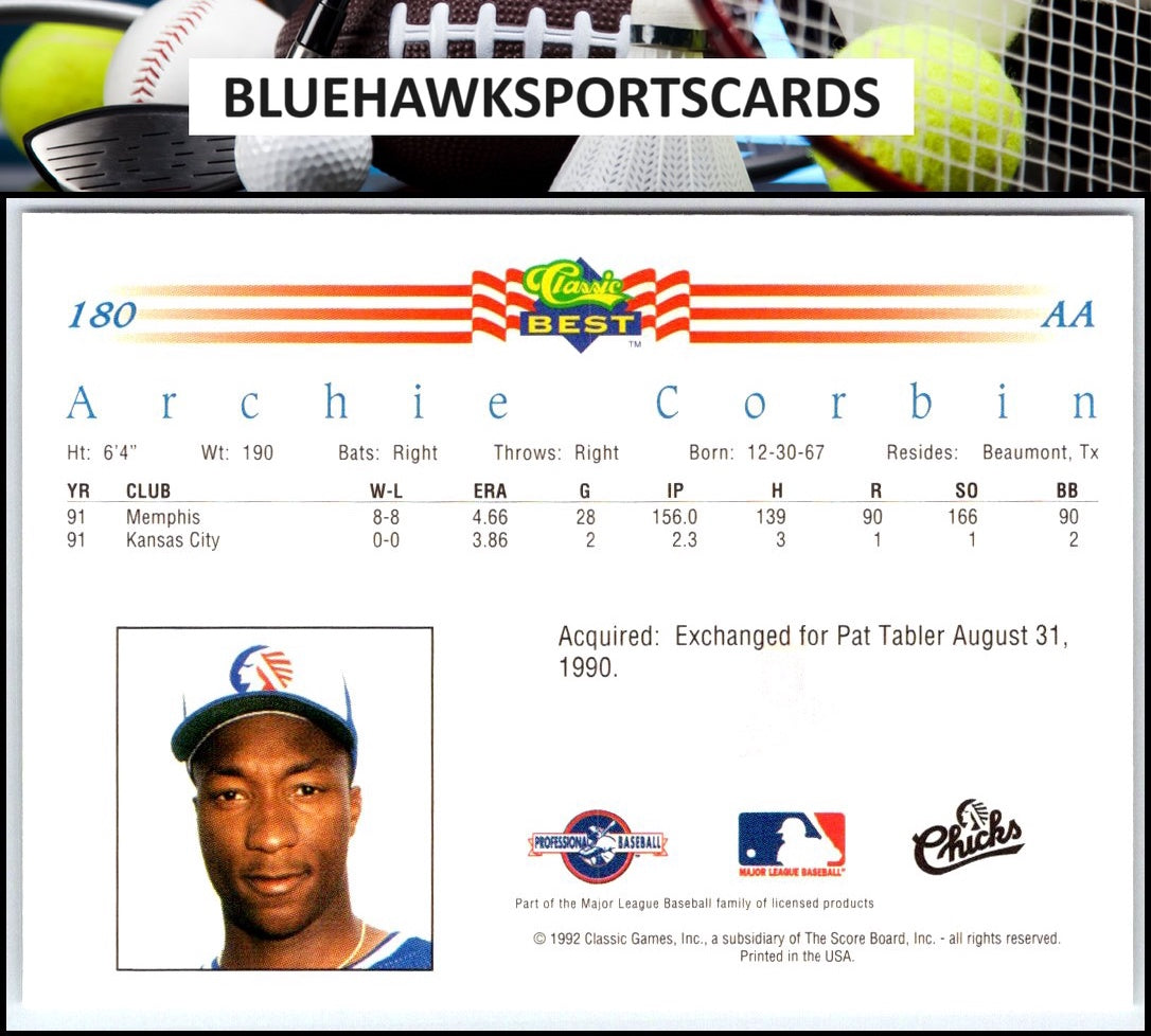 1992 Classic Best #180 Archie Corbin