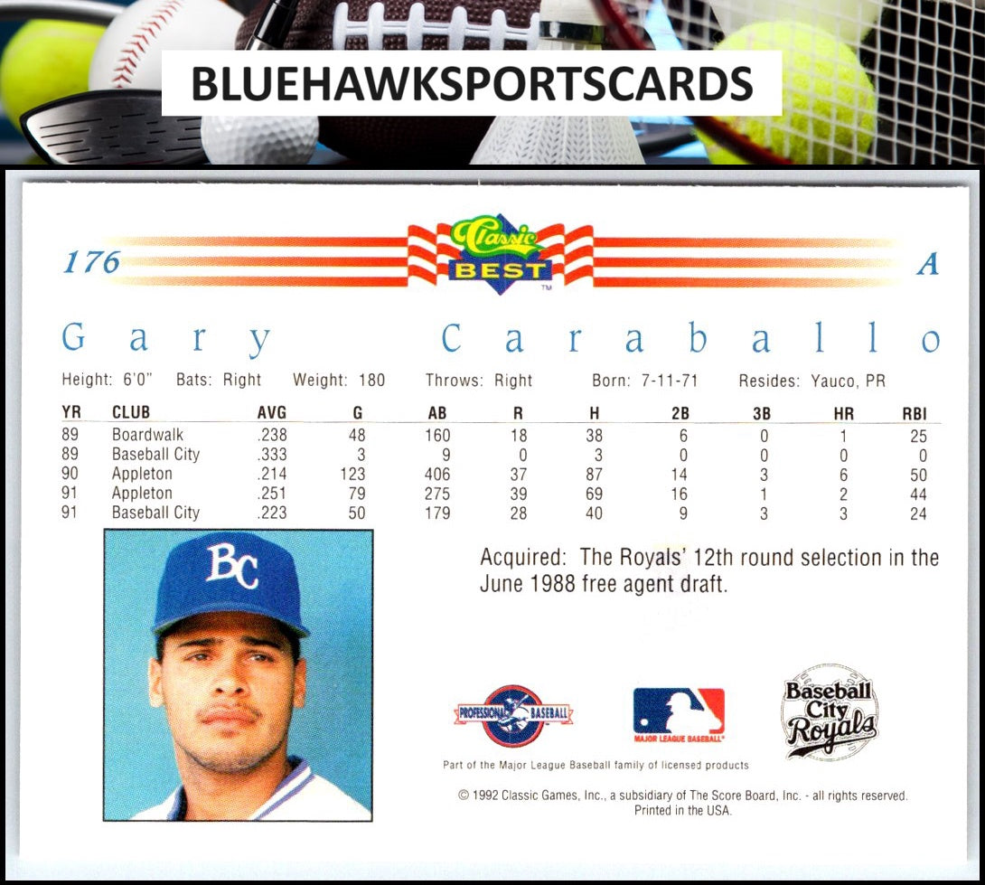 1992 Classic Best #176 Gary Caraballo