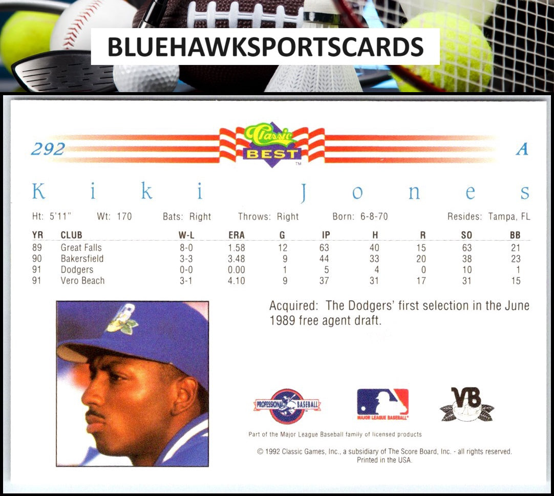 1992 Classic Best #292 Kiki Jones