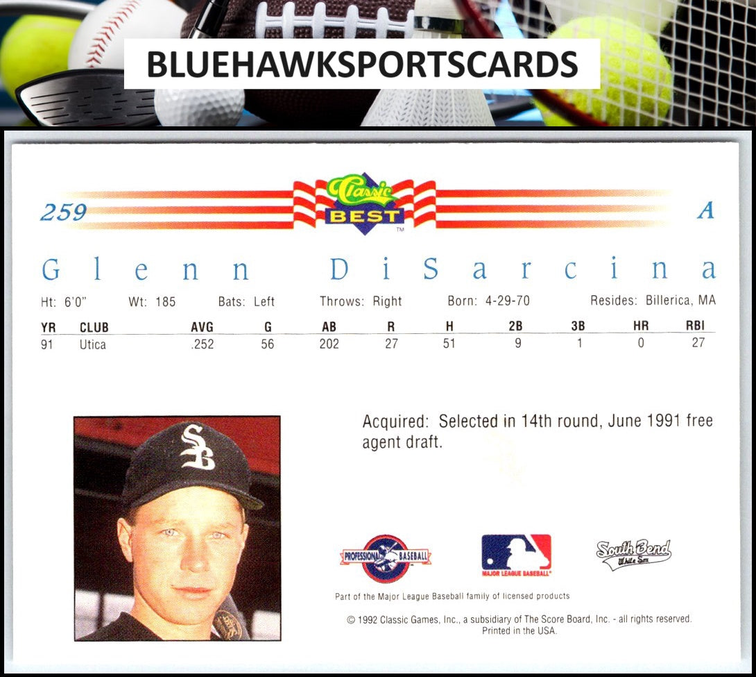 1992 Classic Best #259 Glenn DiSarcina