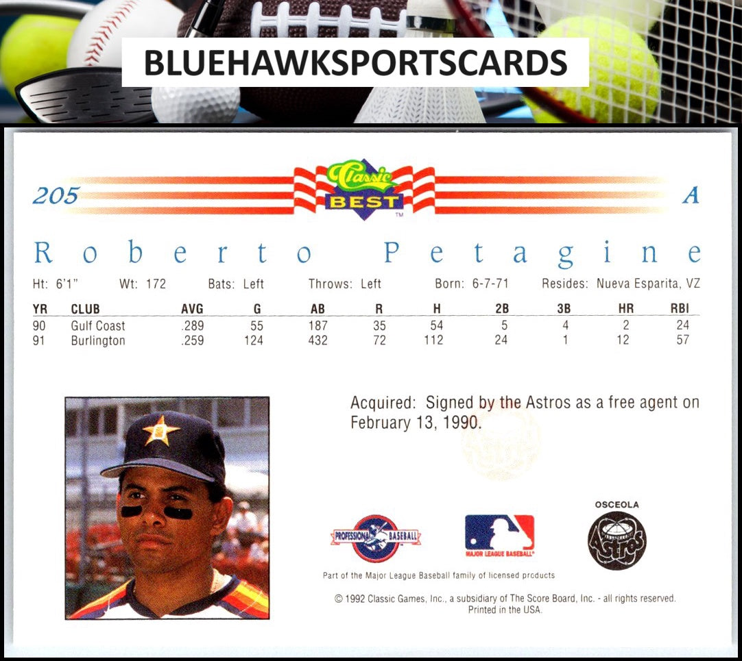 1992 Classic Best #205 Roberto Petagine