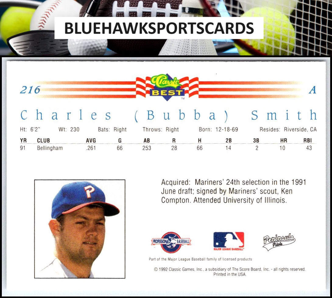 1992 Classic Best #216 Charles (Bubba) Smith