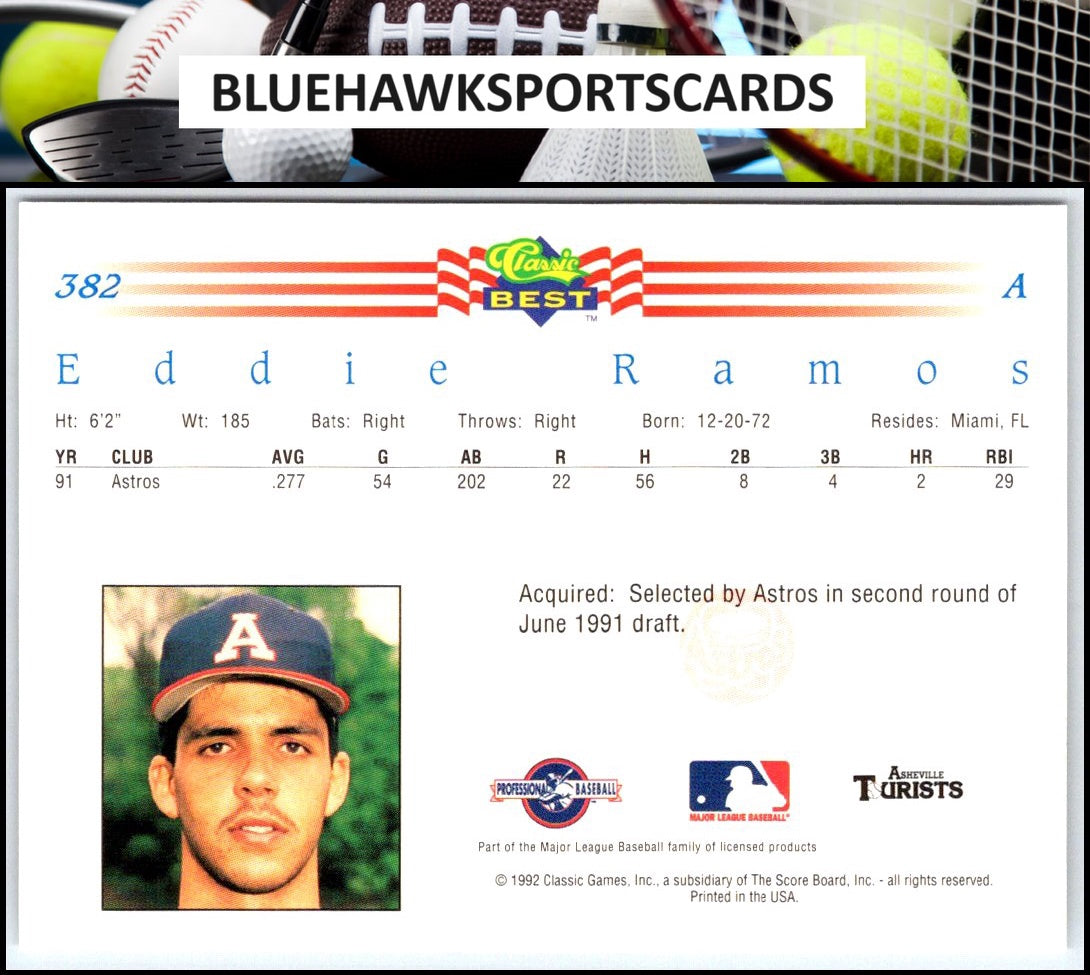 1992 Classic Best #382 Eddie Ramos