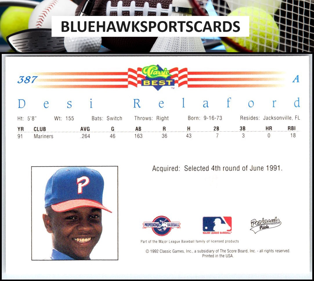 1992 Classic Best #387 Desi Relaford