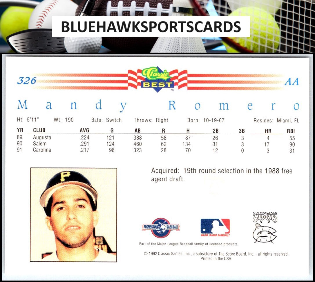1992 Classic Best #326 Mandy Romero