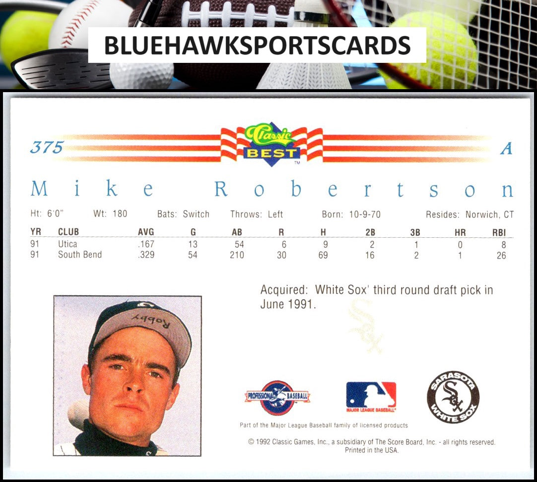 1992 Classic Best #375 Mike Robertson