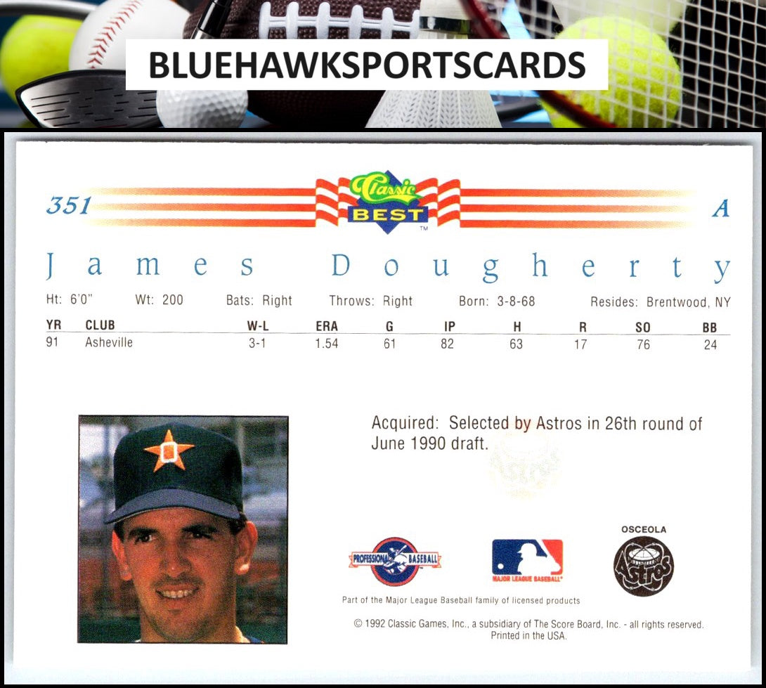 1992 Classic Best #351 James Dougherty