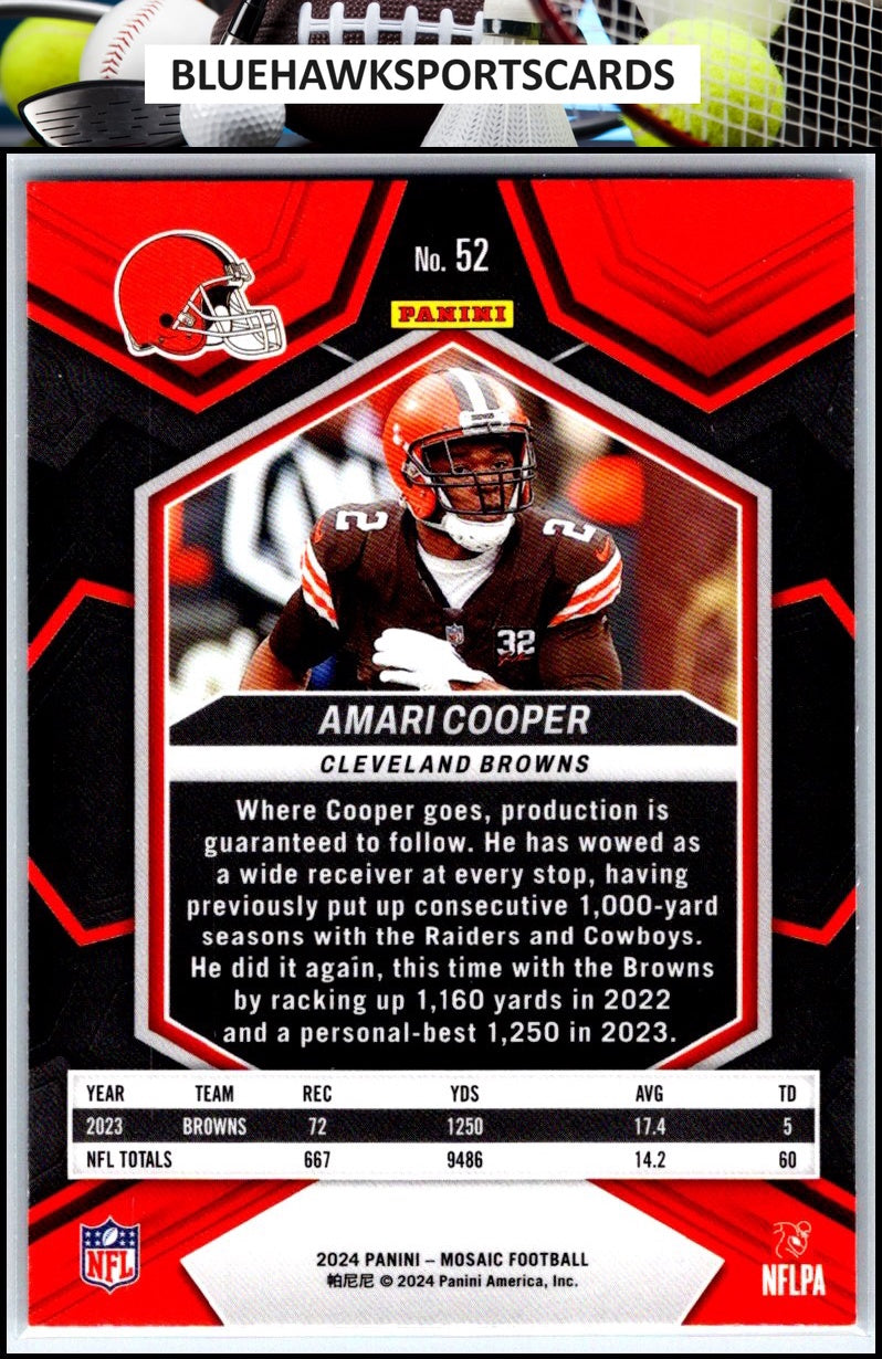 2024 Panini Mosaic #52 Amari Cooper
