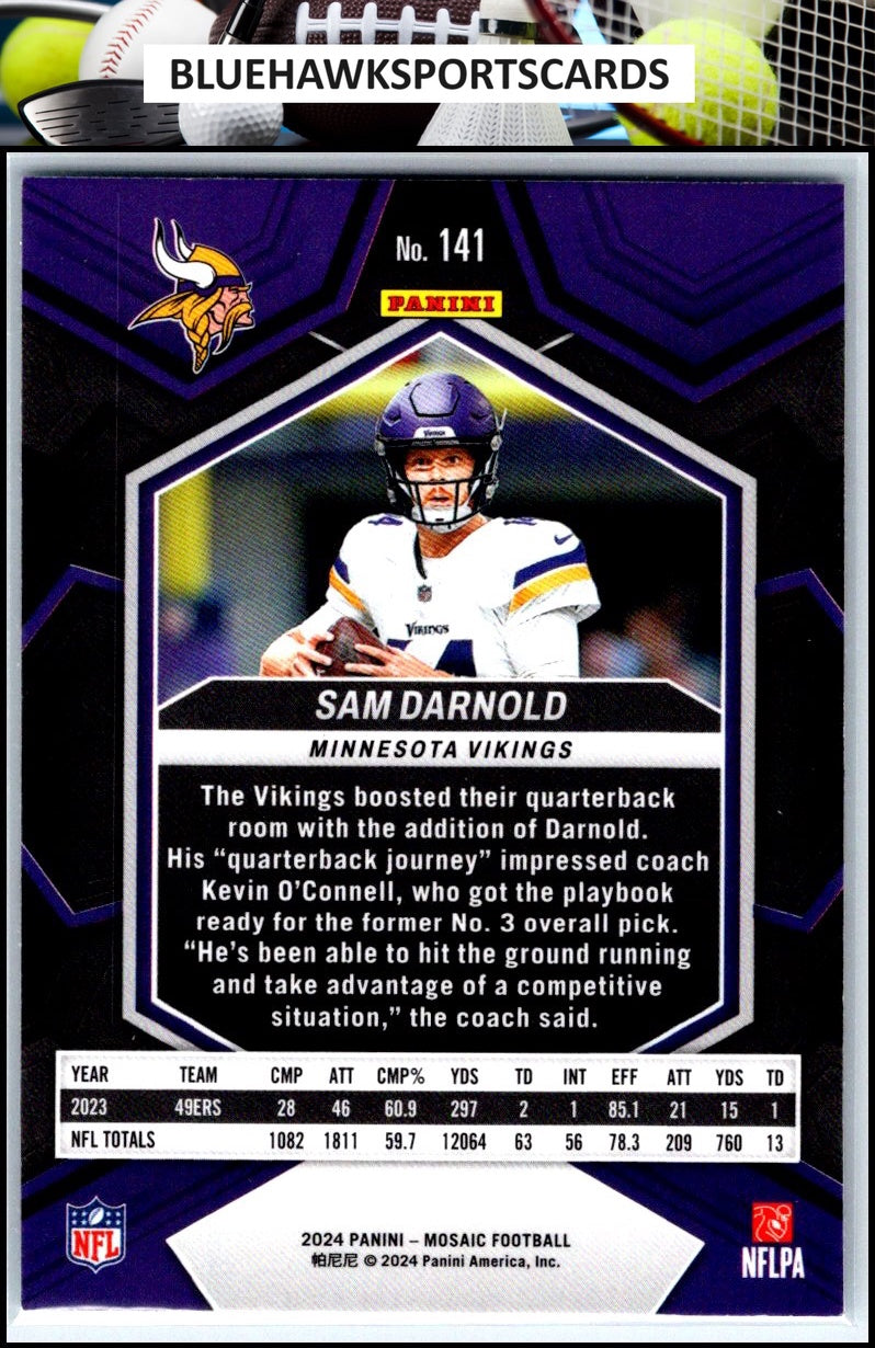 2024 Panini Mosaic #141 Sam Darnold