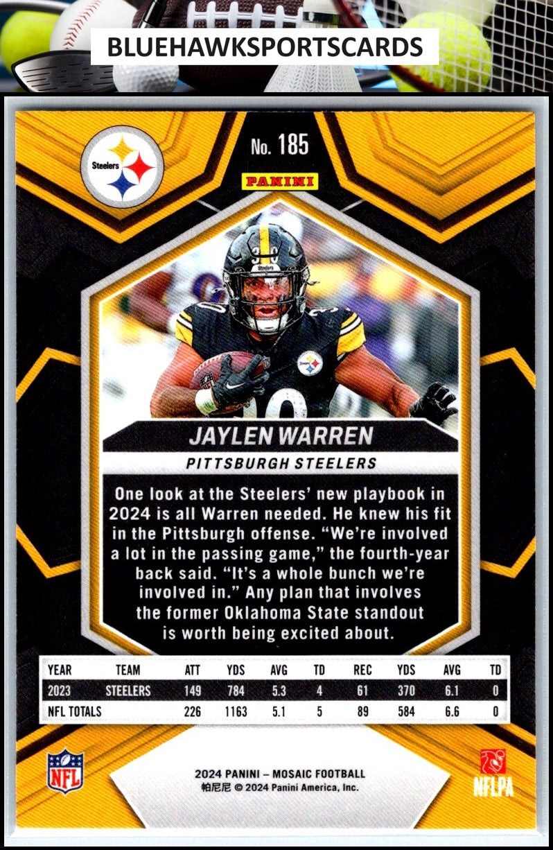2024 Panini Mosaic #185 Jaylen Warren