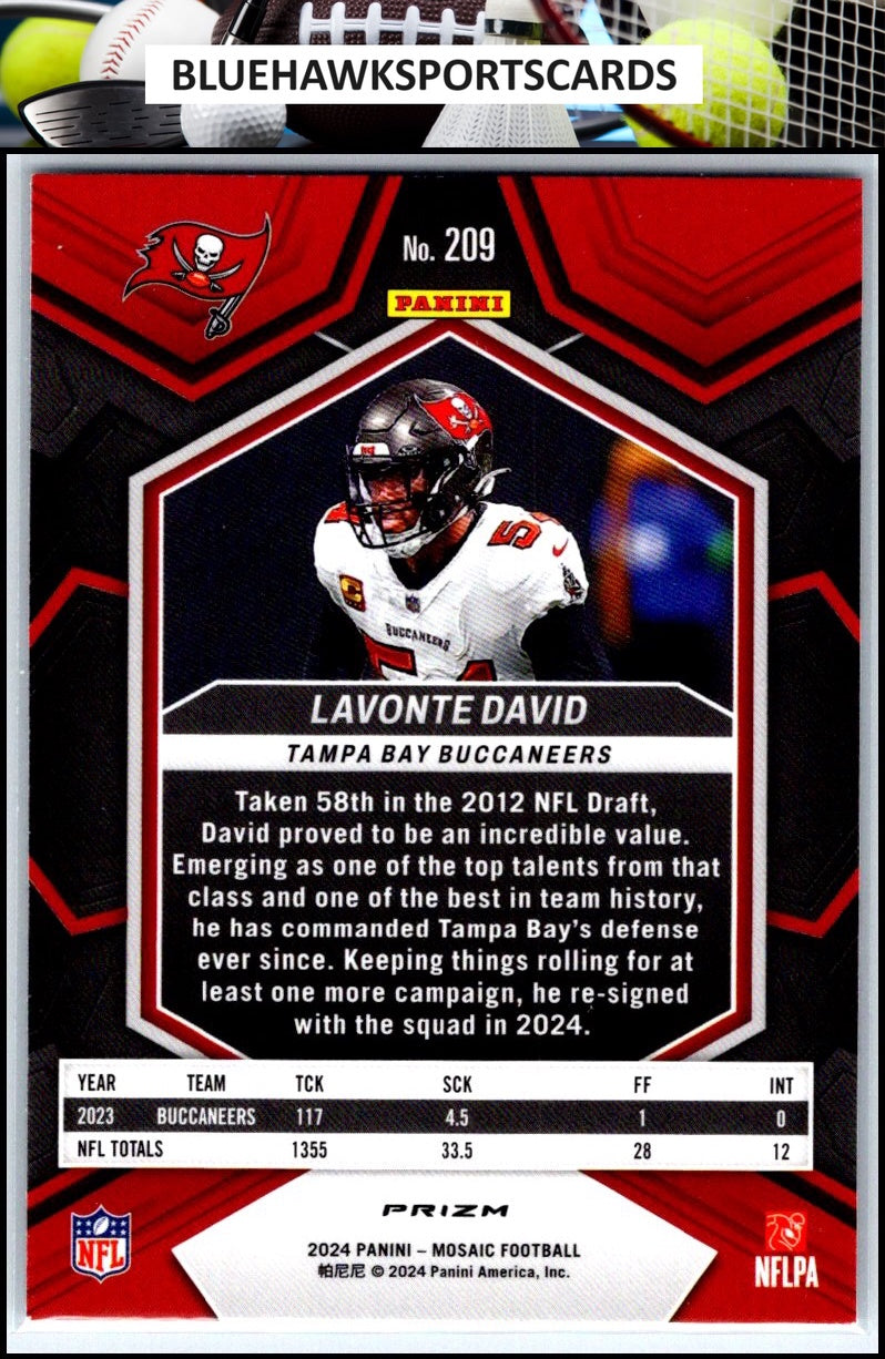 2024 Panini Mosaic #209 Lavonte David Silver
