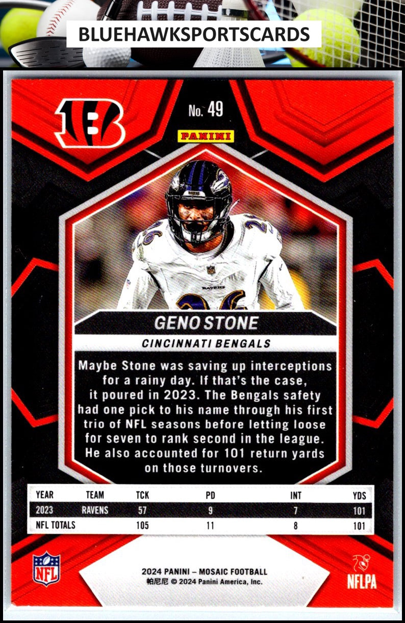 2024 Panini Mosaic #49 Geno Stone