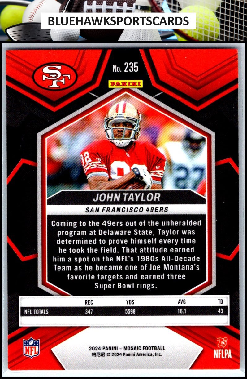 2024 Panini Mosaic #235 John Taylor