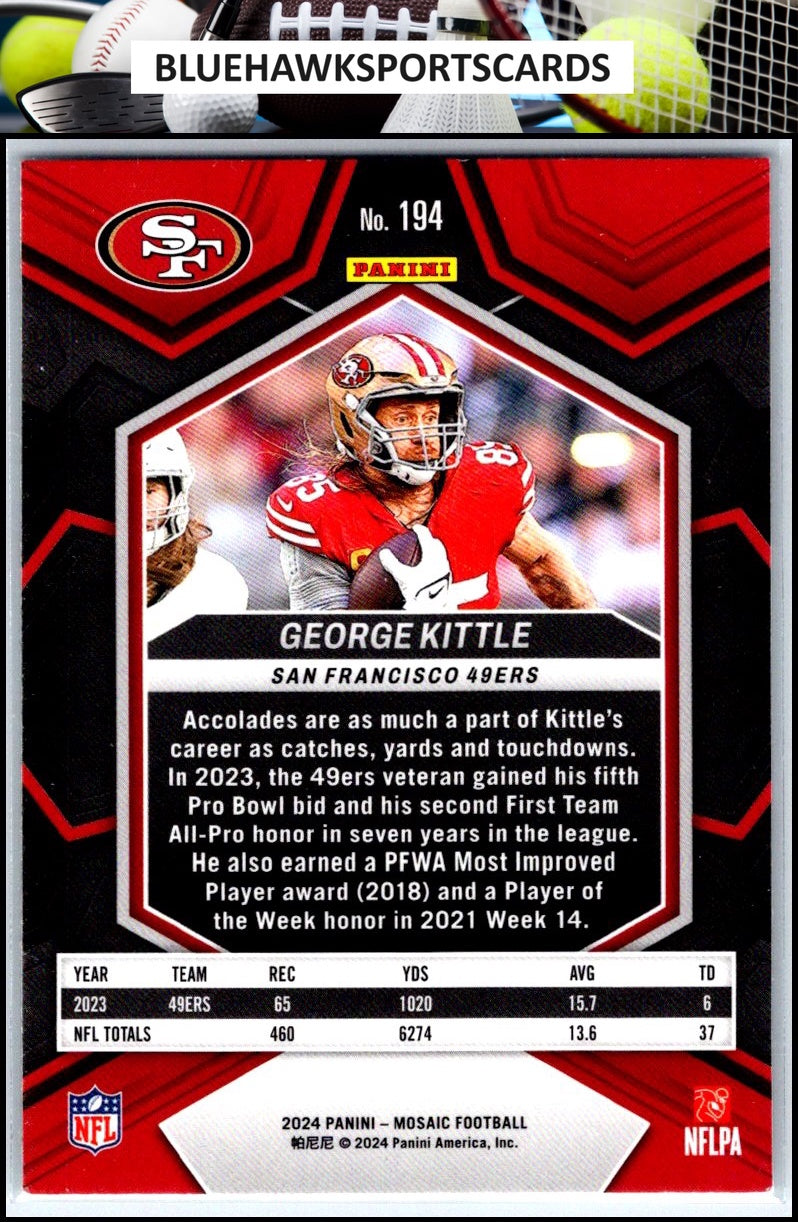 2024 Panini Mosaic #194 George Kittle