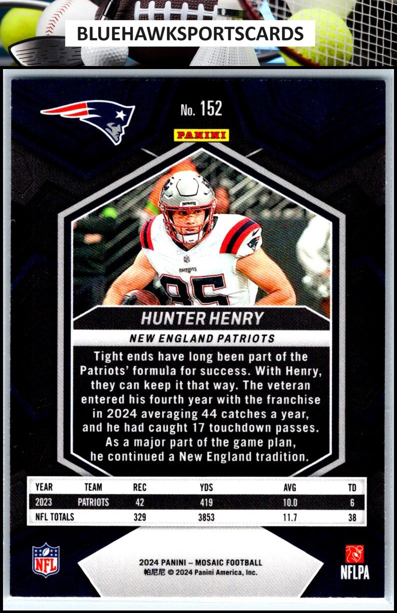 2024 Panini Mosaic #152 Hunter Henry