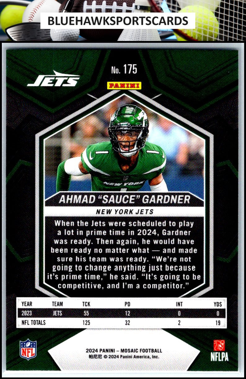 2024 Panini Mosaic #175 Ahmad "Sauce" Gardner