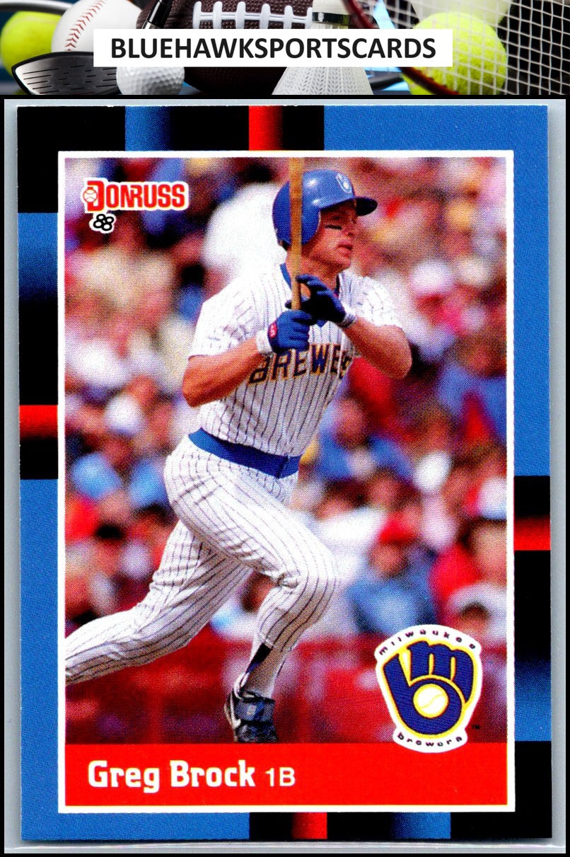 1988 Donruss #337 Greg Brock