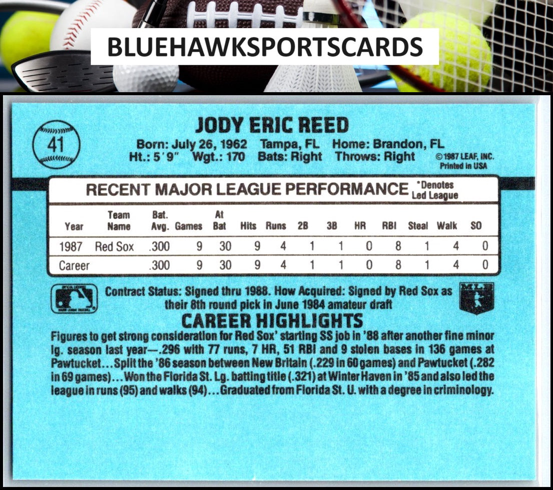 1988 Donruss #41 Jody Reed