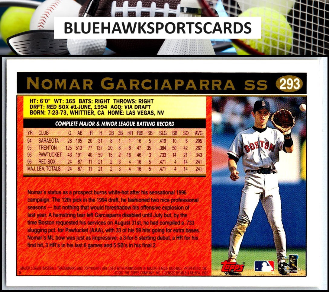 1997 Topps #293 Nomar Garciaparra