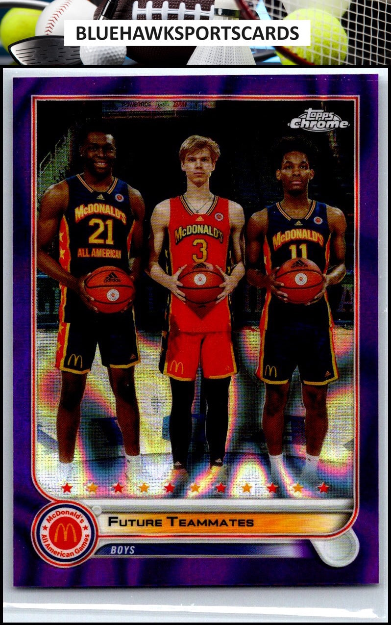 2022 Topps Chrome McDonald's All American #94 Future Teammates