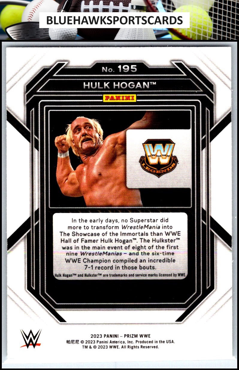 2023 Panini Prizm WWE #195 Hulk Hogan
