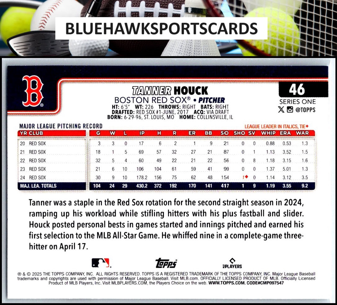 2025 Topps #46 Tanner Houck