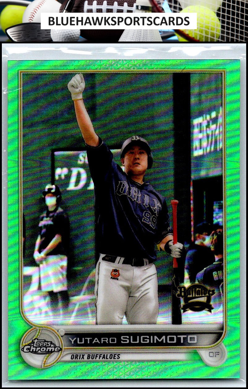 2022 Topps Chrome NPB #77 Yutaro Sugimoto Green #/99