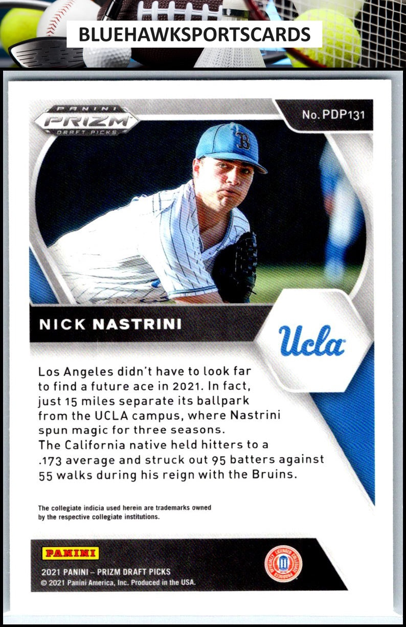 2021 Panini Prizm Draft Picks #PDP131 Nick Nastrini